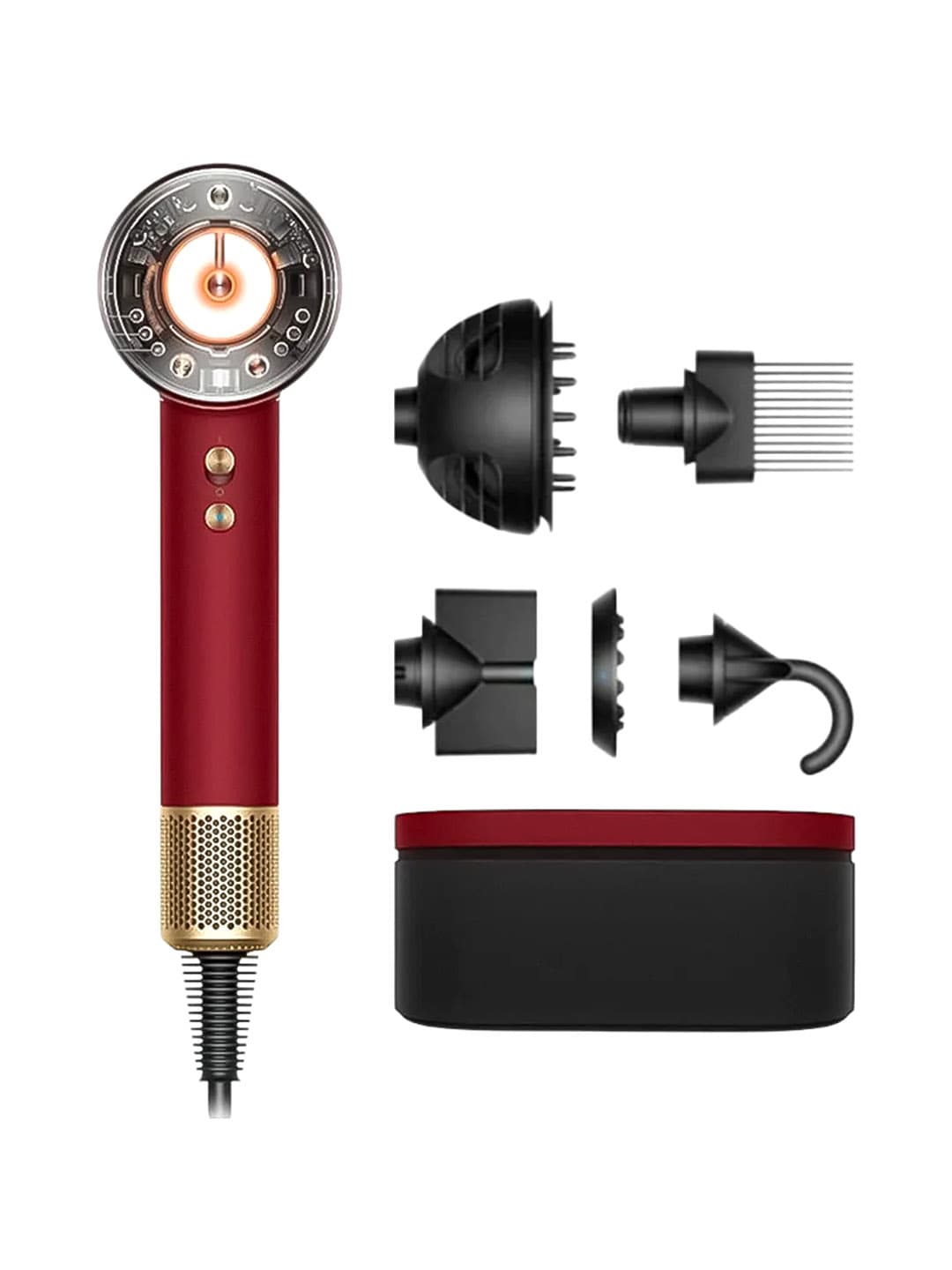 Фен Dyson Supersonic Nural HD16 Red Velvet / Gold